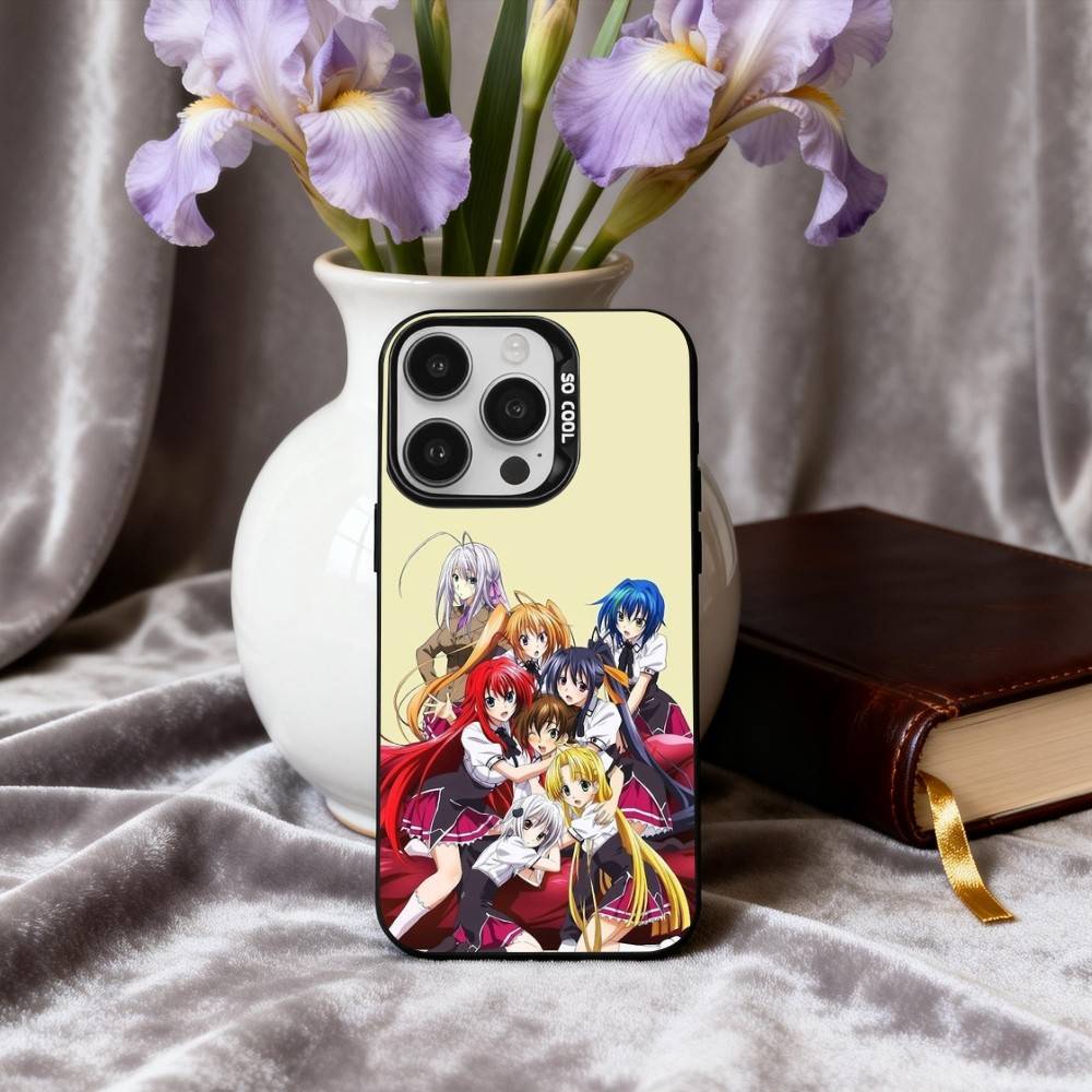 

Аниме E-Ecchi H-High S-School DxD Чехол для телефона iPhone17,16,15,14,13,12,11 Plus,Pro Max Черный Конфетный Посеребренный Чехол iPhone17air