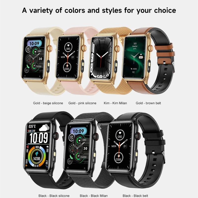 2025 Nové chytré hodinky pro ženy, monitorování teploty, Bluetooth hovory, monitor srdečního tepu, monitorování zdraví žen, chytré hodinky pro Android a iOS