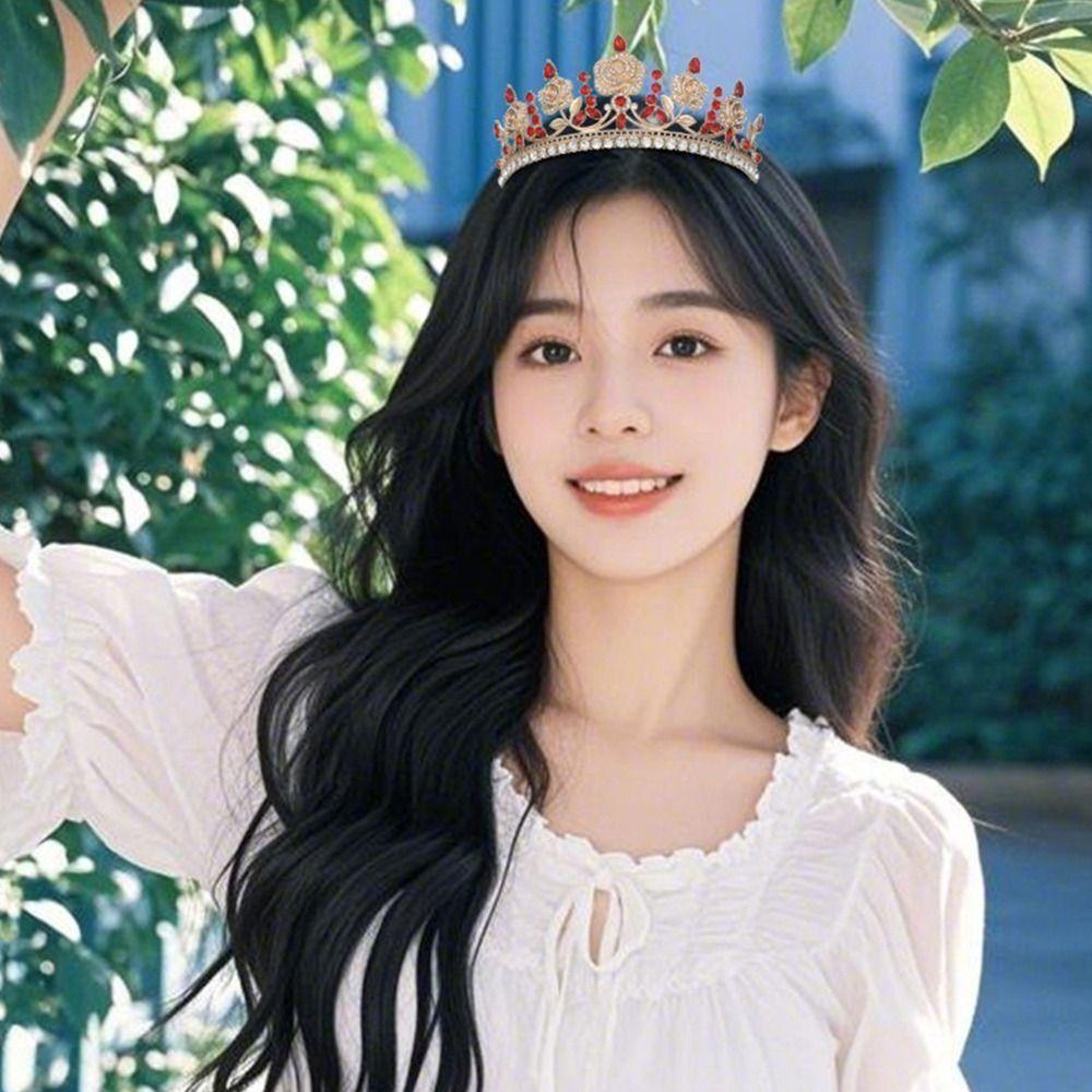 Gorgeous Baroque Queen Tiaras Sparkling Luxury Crystal Tiara Rhinestone Tiara  Party Prom