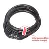 4 Digit Bike Lock Combination,  Heavy Duty Security Cable Lock, Resettable Coiled Wire Lock for Mountain Bike, Road Bike, Scooter & Motorcycle