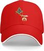 Mason Shriner Split Freimaurer Schrein Edler Geschenk Baseballkappe Sonnenhut Damen Truckerhut Snapback Unisex Papa Schwarz