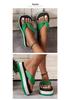 Women's High-End Thick-Soled Flip-Flops, Outdoor Summer Fashion, Color-Block Sandals