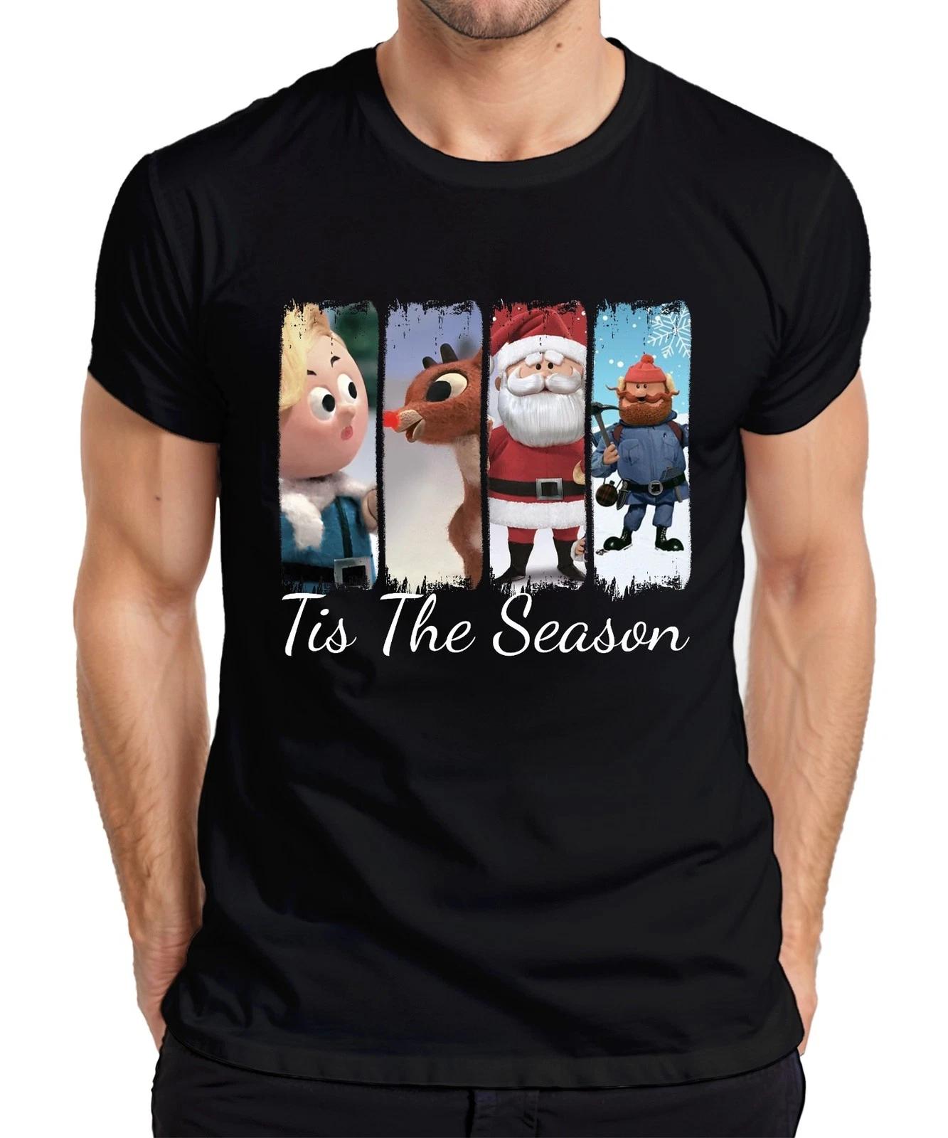 Rudolph Tis The Season Rentier Weihnachtsmann Yukon Cornelius Herren T-Shirt XXXXL