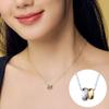 [Rosemont] Silver Combination Ring Necklace Polka Ra25B01A