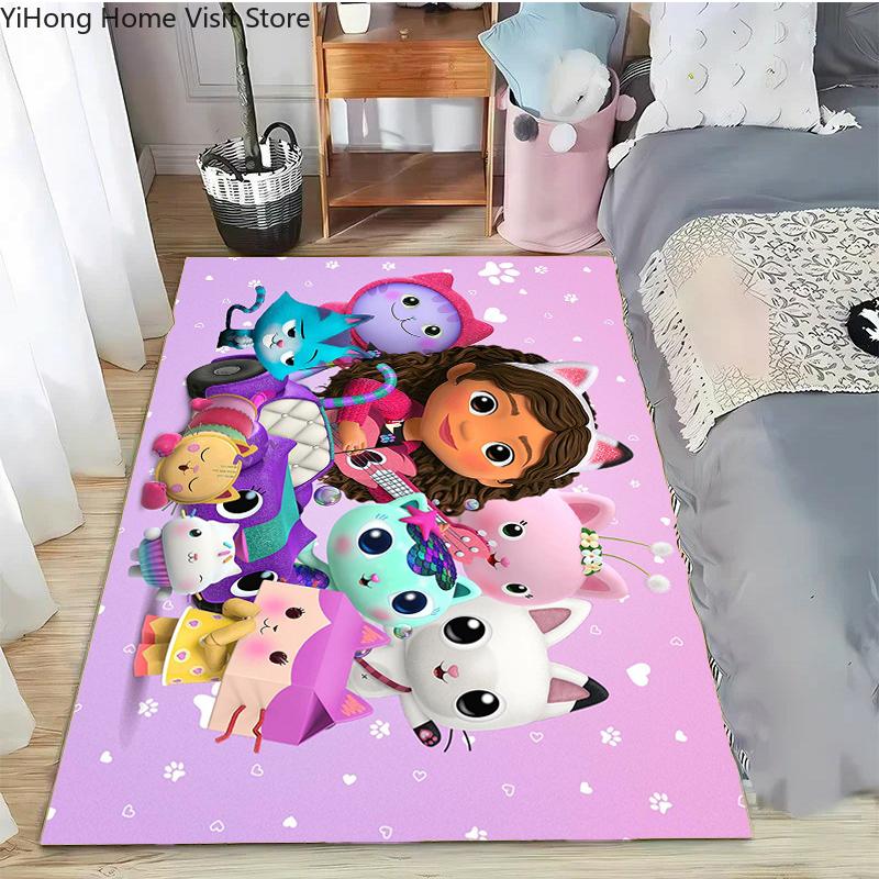 15 Size disney Cartoon-Gabby Dollhouse Carpet Rug for Living Room Bedroom Home Sofa Decoration Kid Area Rug Non-slip Floor Mat