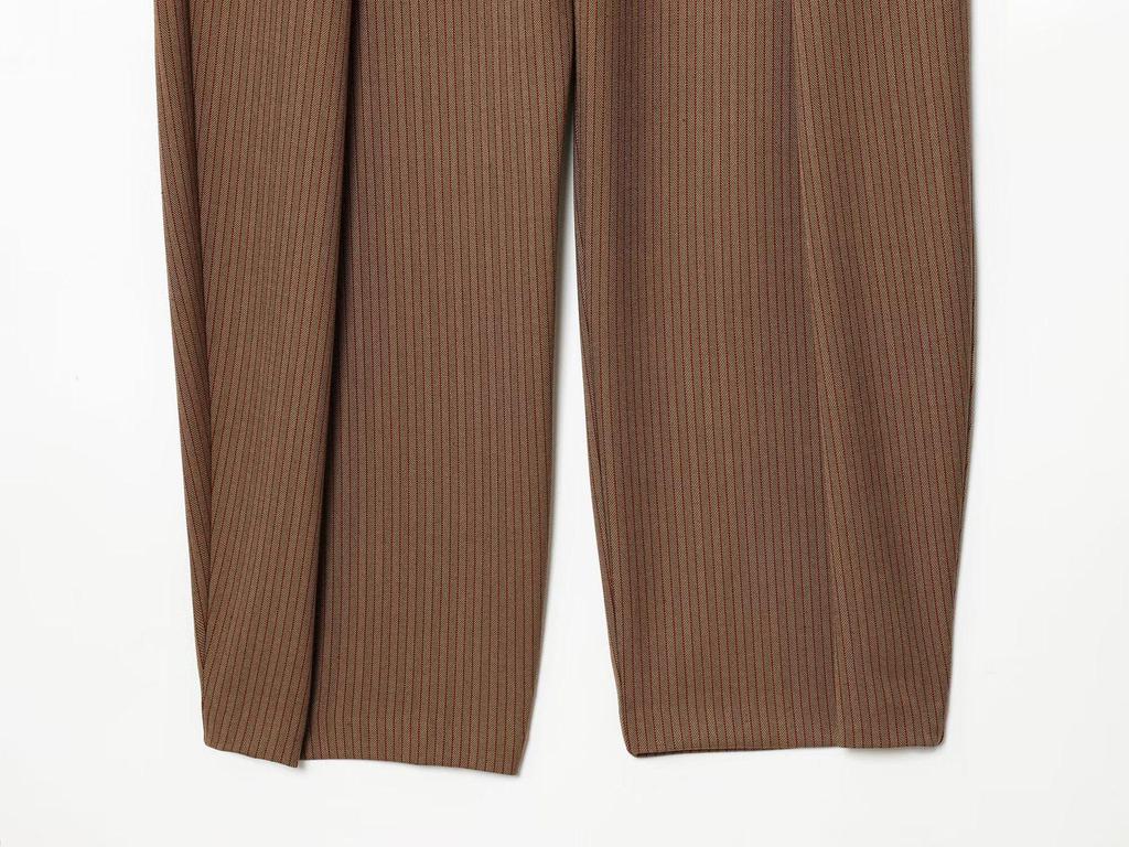 Women's High-Waisted Pleated Wide-Leg Trousers - European & American Spring Fashion