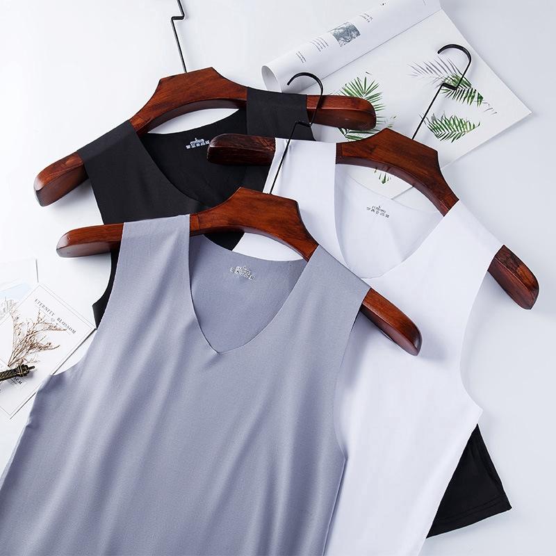 IELGY Atmungsaktive Herren-Weste aus Eisseide für Sport und Fitness