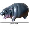 Kawaii Hippo Resin Figurine Pygmy Resin Statue Gifts Hippopotamus Ornaments  for Christmas
