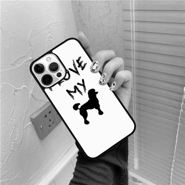 Life Is Better With A Poodle Silhouette Phone Case For iPhone 17 Air 16 15 14 Plus Apple 16 11 12 13 Pro Max Coque