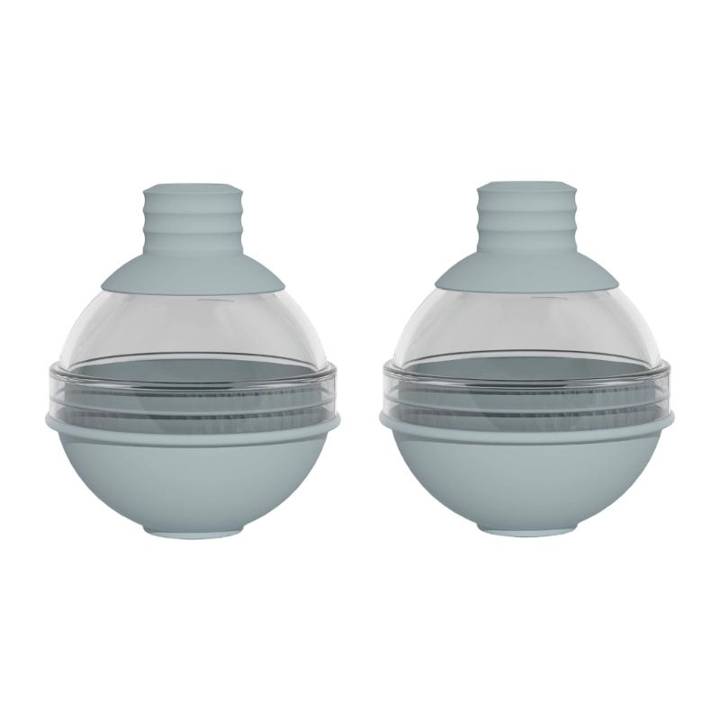 Набор из 2 профессиональных форм для ледяных сфер, герметичная система с воронкой, форма для ледяных шаров