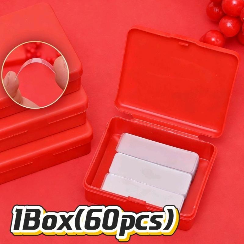 

60Pcs/set Multifunctional Nano Double-sided Film,Transparent Adhesive,High Viscosity,Strong,Reusable Tape Office Home Supply