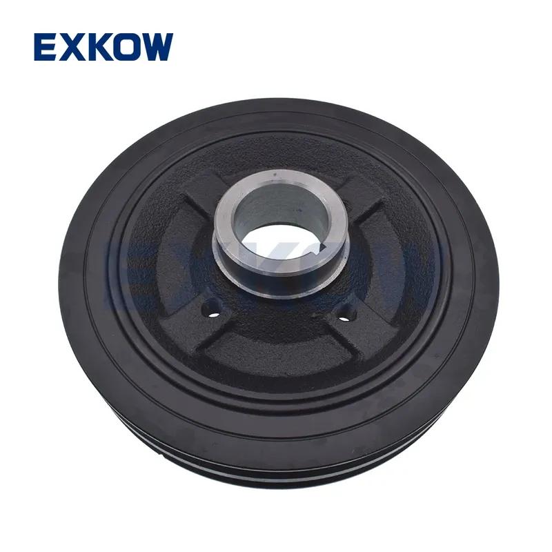 Crankshaft Belt Pulley Fit for Mitsubishi 2.5D L200 K64T K74T KA4T Pajero Montero Sport V24W V44W K94W 4D56 MD374223