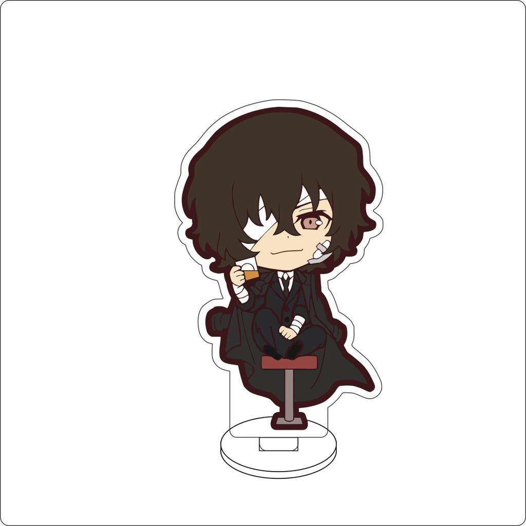 10CM Anime Bungo Stray Dogs Figure Stand Model Nakahara Chuuya/Izumi Kyouka/Edogawa Rampo Cute Desk Decor Standing Sign Gifts