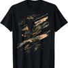 Oranje Zwart Urban Grunge T-shirt