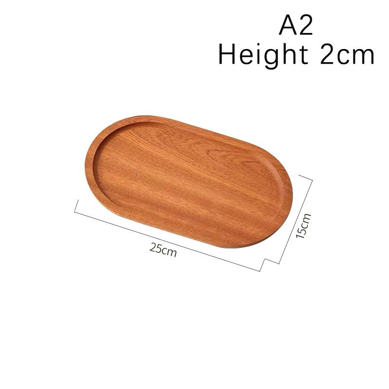 High Quality Wooden Serving Tray Walnut Coffee Tray Saucer Tea Dessert Sushi Fruit Plate Storage Pallet Kitchen Accessories