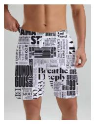 Men's Beach Shorts, Hawaiian Fashion, Summer Bathroom Shorts, Men's Beach Clothing