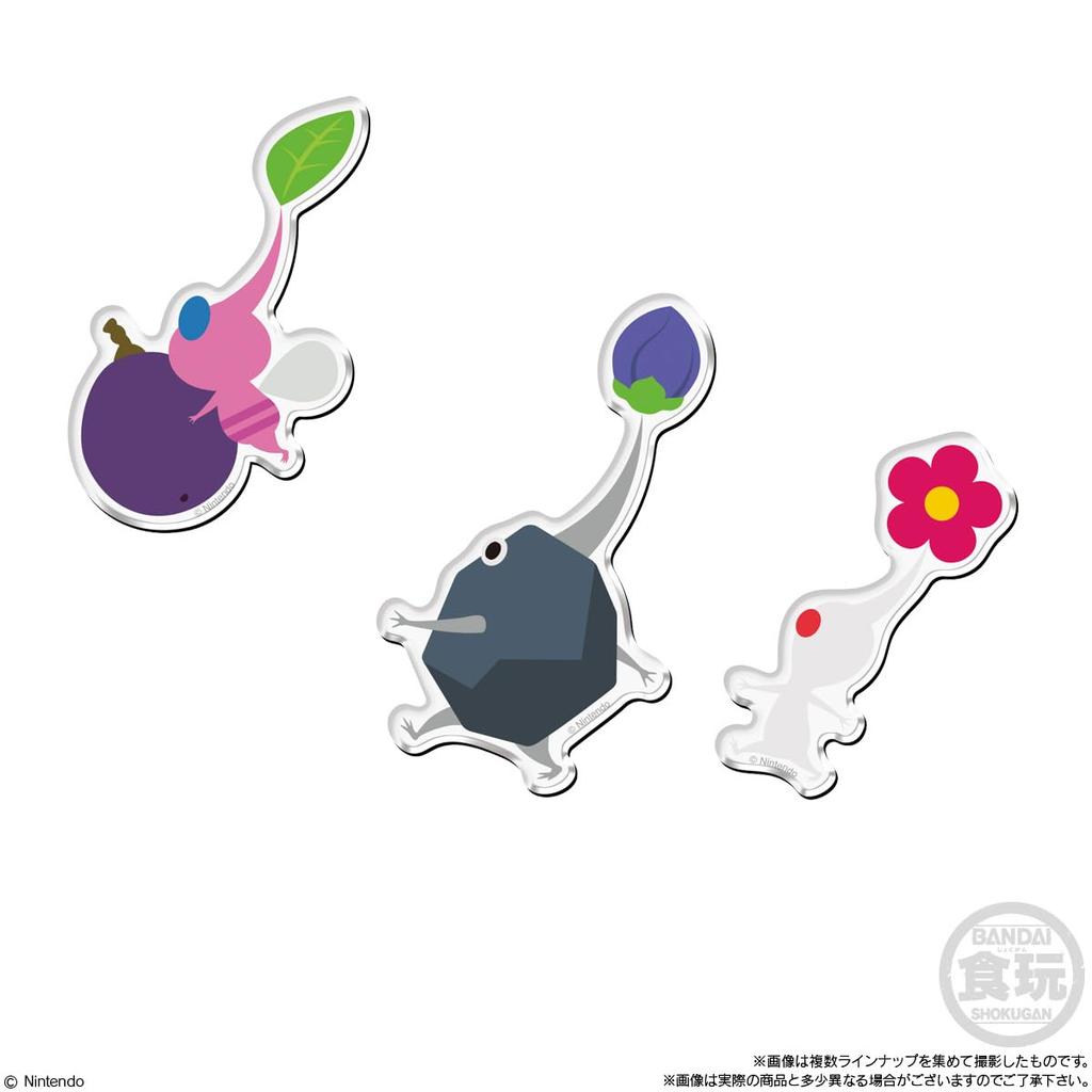 BANDAI [Resale] Pikmin Character Magnets (14 pieces) Candy Toys/Chewing Gum (Pikmin)