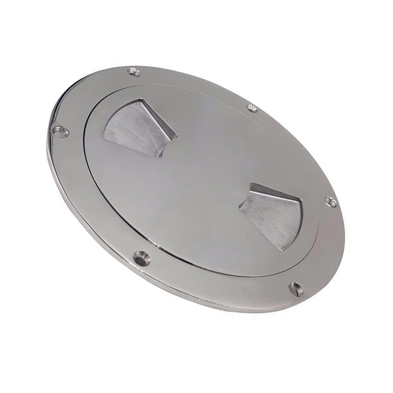 

6 Marine Screw Out Deck Plate Inspection Hatch 316 Stainless Steel Access Boat срібний
