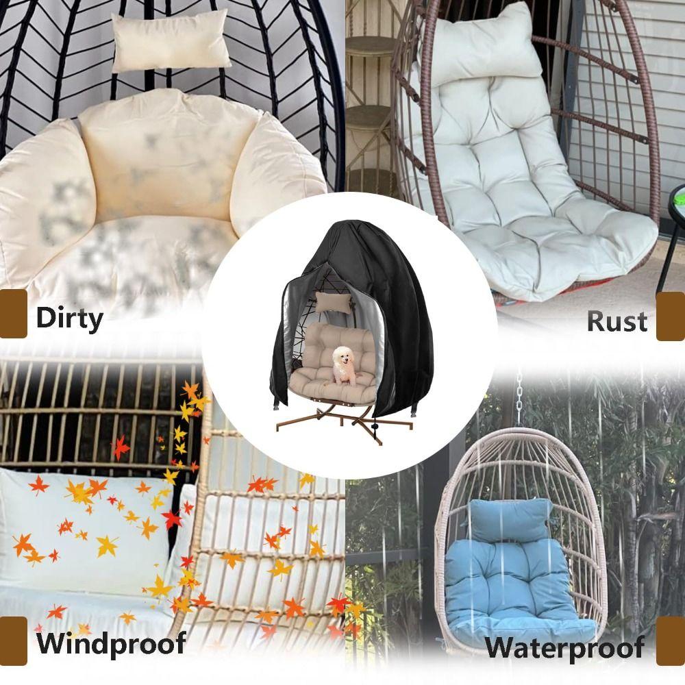Mit Reißverschluss Eiersesselbezug Schwerlast Hängesesselbezug Rattan Eier Schaukelstuhlbezüge Outdoor