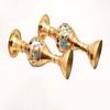 Pure Brass Flower Vase Set of Two (33.02 Cm ,Multicolor)