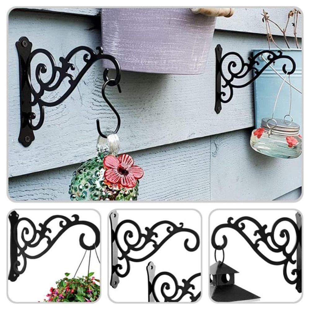 Wall Hanging Flowe Pot Bracket Stable Plant Bracket Hook Elegant Lanterns