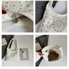 Rivet Flower Hollow Tote Bag Women's Shoulder Handbag