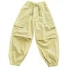 Girl Tights Fashionable Kids Cargo Joggers Elastic Ankle Pants Casual Trousers Light Breathable Summer Trendy Outfit