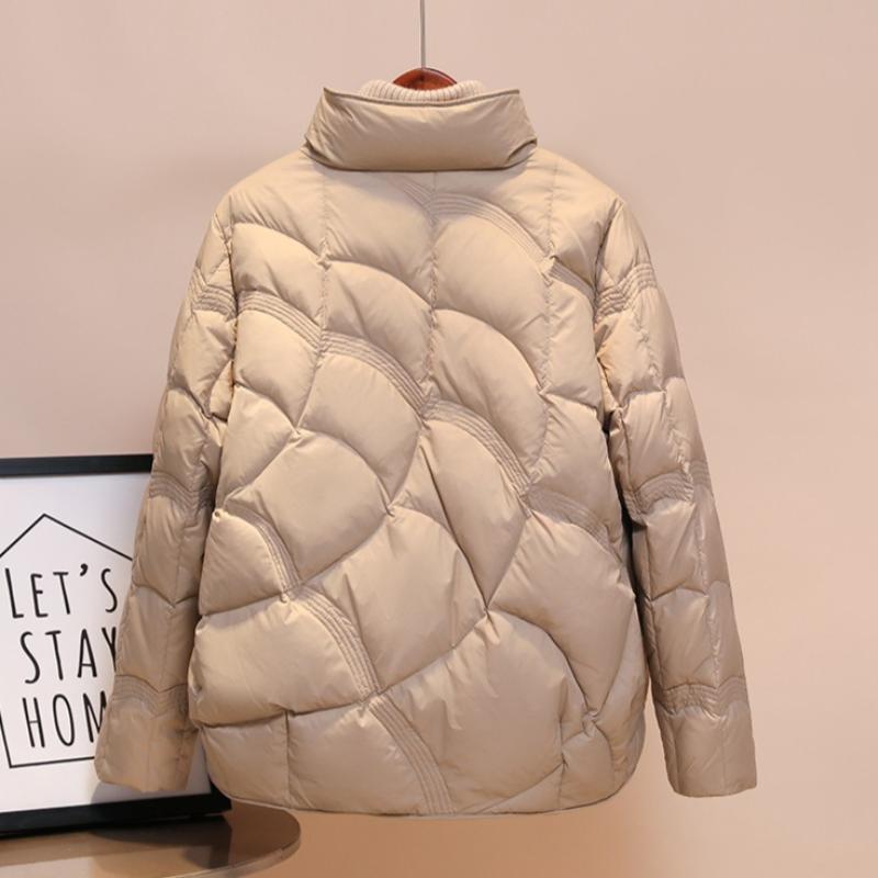 Vinter Damekort jakke, Lett, Enkel, Varm, Komfortabel og Allsidig