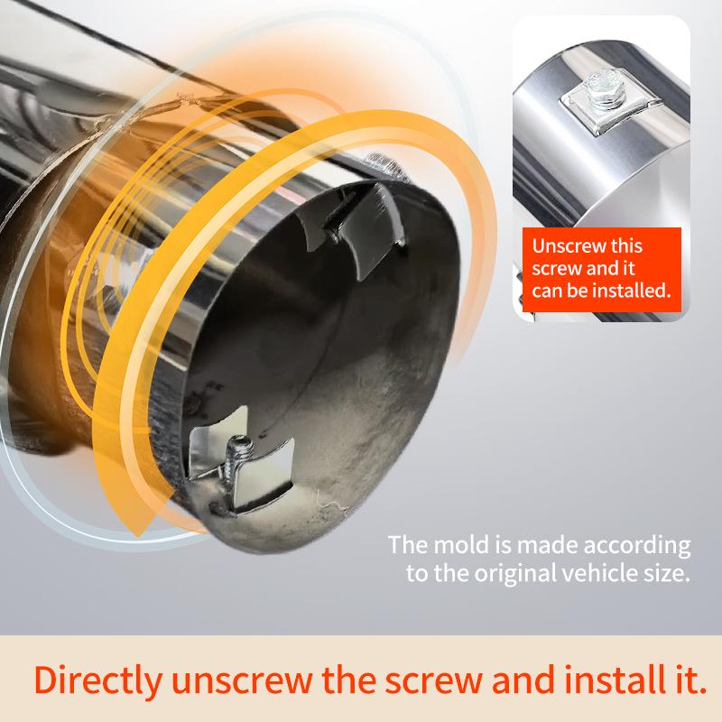 Stainless Steel Tailpipe Cover for 6.8CM-7.3CM Exhausts