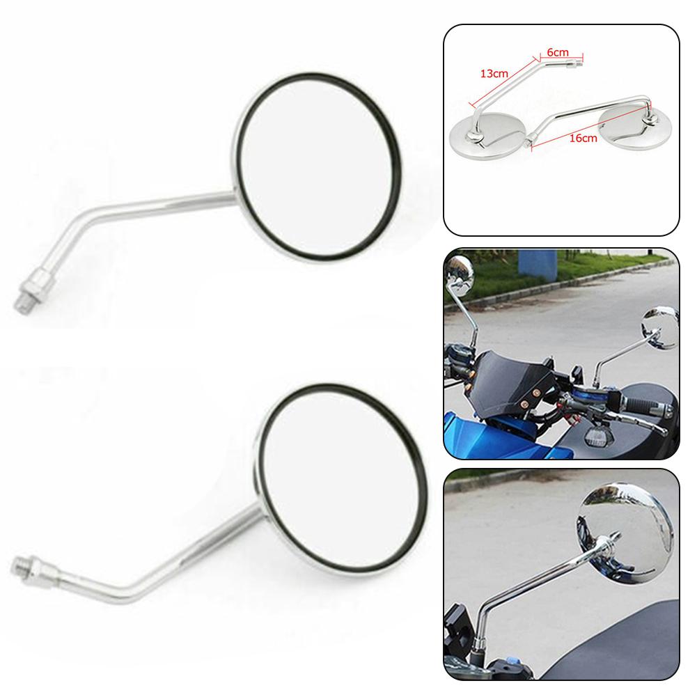 Rétroviseurs Rondes 10MM pour Motos Suzuki T500 Pour GT750 Pour GT550 Pour GT380 Pour GT250 A100 avec Design Élégant