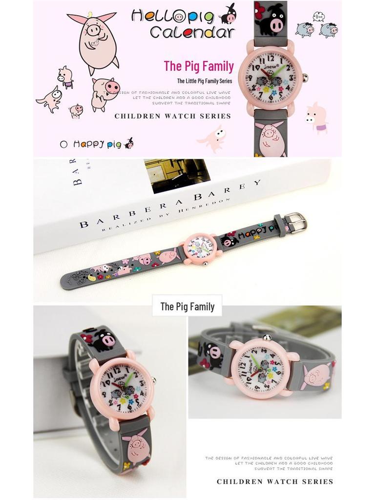 Waterproof Cute Cartoon Kid's Quartz Watch - Time-Telling Student Watch