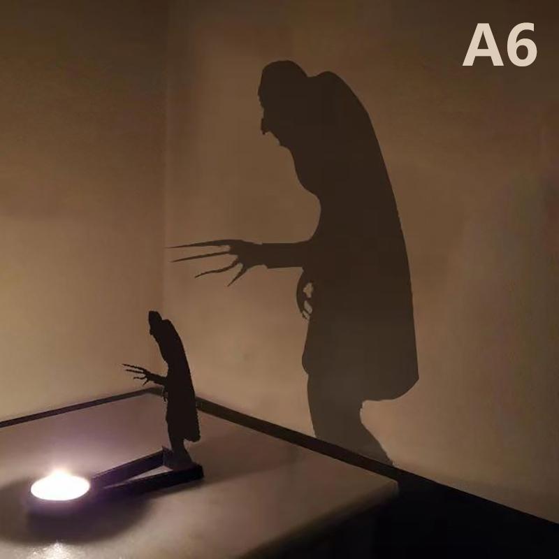 

Подсвечник Nosferatu Candle Shadow Tealight Shadow Caster Halloween Horror Candle Holder Decor Party Horror Decor A6