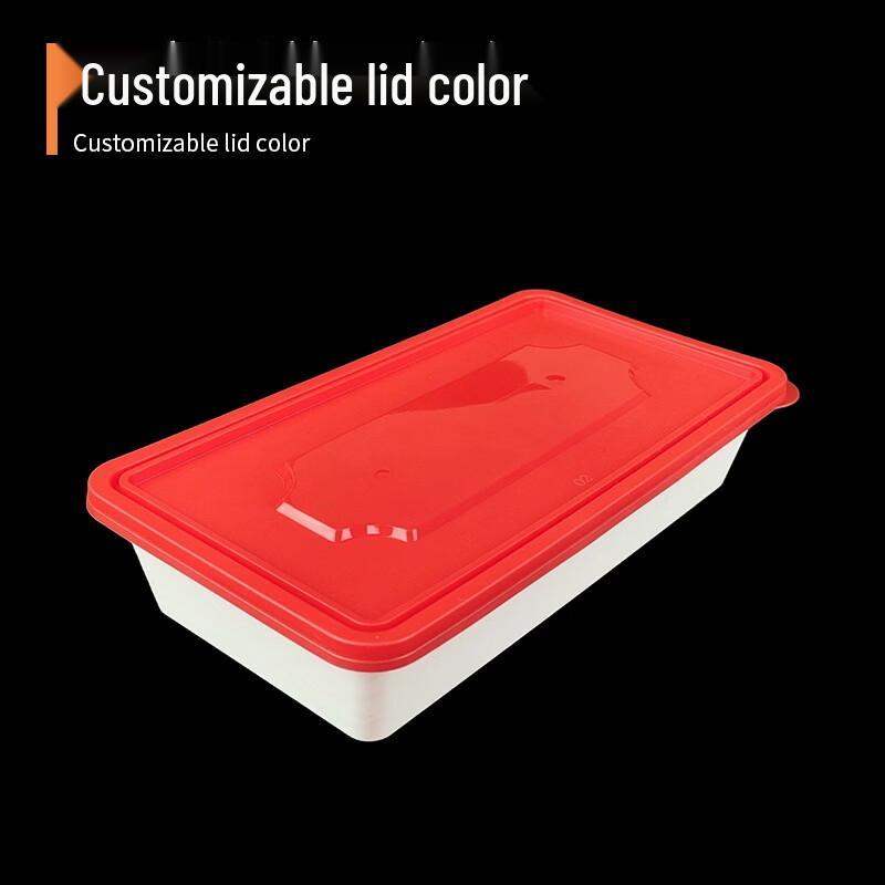WONHI Disposable Rectangular Food Containers with Lids