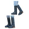 Watertight Shoe Cover Reusable Antislip Wear-Resistant Rain Shoe Cover with Zippers for Outdoor Cycling Camping Fishing