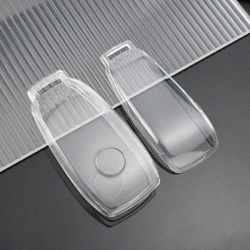 Transparent Tpu Car Key Cover Case Shell Fob Bag For Mercedes Benz A C E S G Class Glc Cle Cla W177 W205 W213 W222 X167 Amg