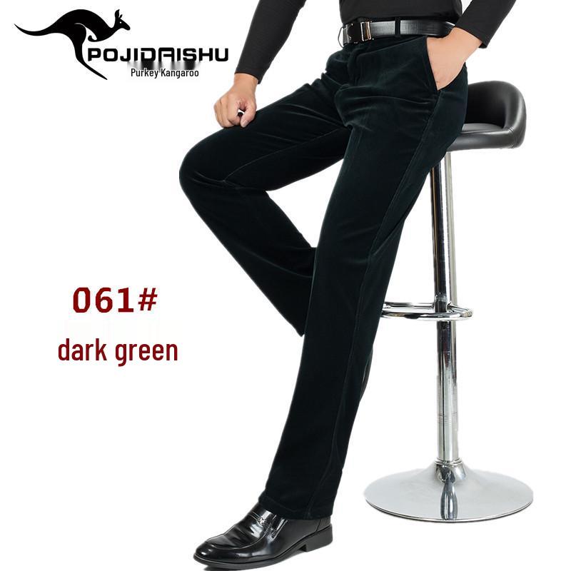 

Мужские вельветовые брюки с высокой посадкой - Плотные, повседневного кроя для осени/зимы 30 (2 3 Waist)