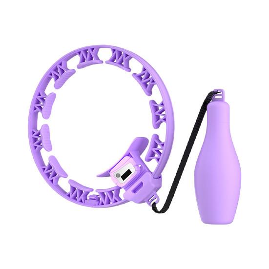 Smart Weighted Fitness Hoop with Counter Adults Weight Loss Fat Burning Waist Toning Fitness Circle Women Men Strengthening Waist Exercise Ring