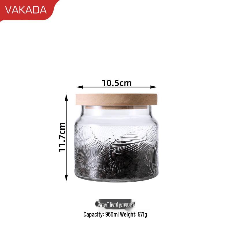 VAKADA Glass Food Storage Canister