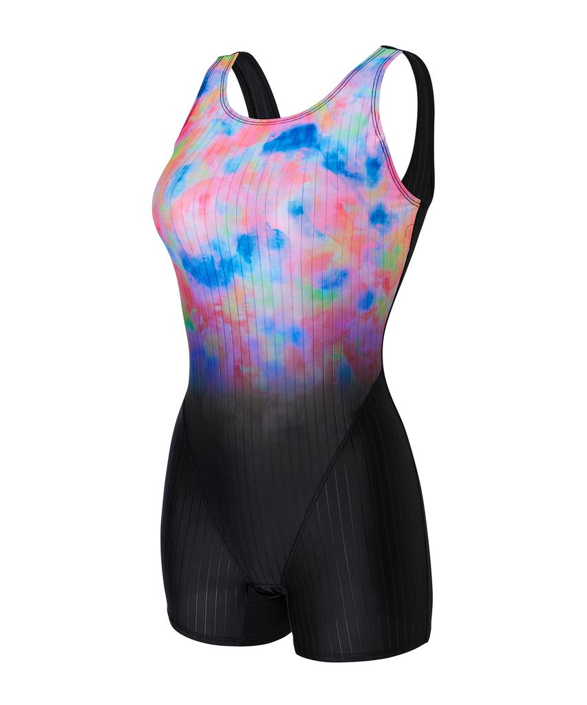 Laelliseupocheu [Rslh405 Mlt] Vanilla 3/4 Half-Body X-Back Swimsuit Multi