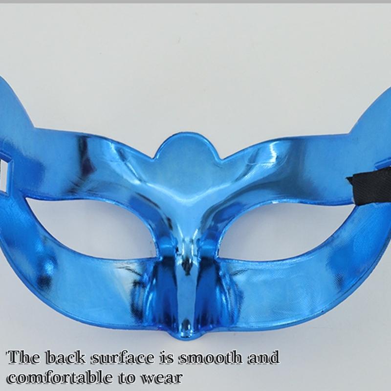 Metallic Masquerade Mask Half Face Halloween Eye Mask for Men Women Halloween Wedding Masquerade Costume Accessories