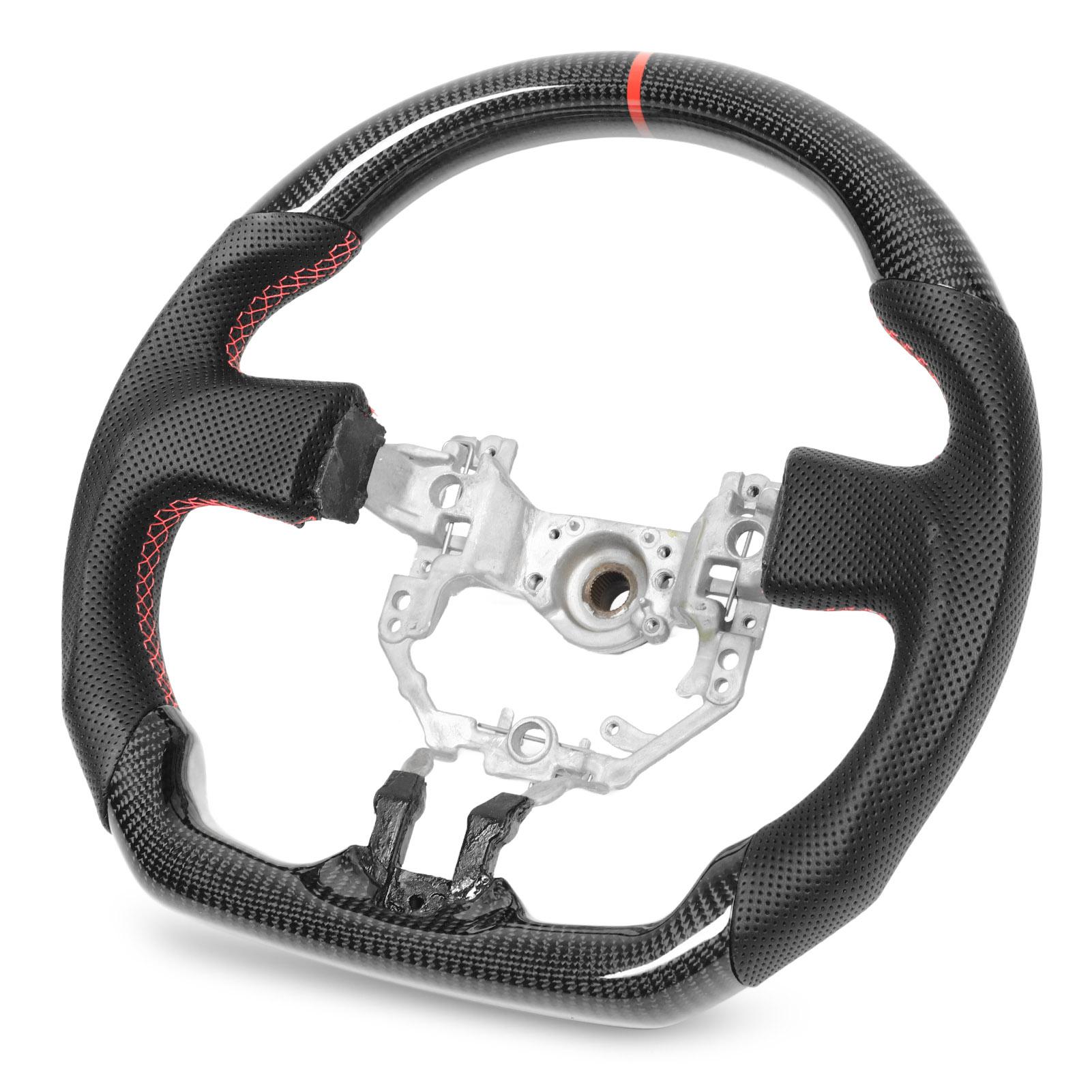 

Рулевое колесо из углеродного волокна, перфорированная кожа, замена рулевого колеса для Subaru BRZ с 2013 по