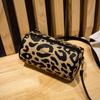 Leopard Print Cylinder Bag Women's Printed Shoulder Bag