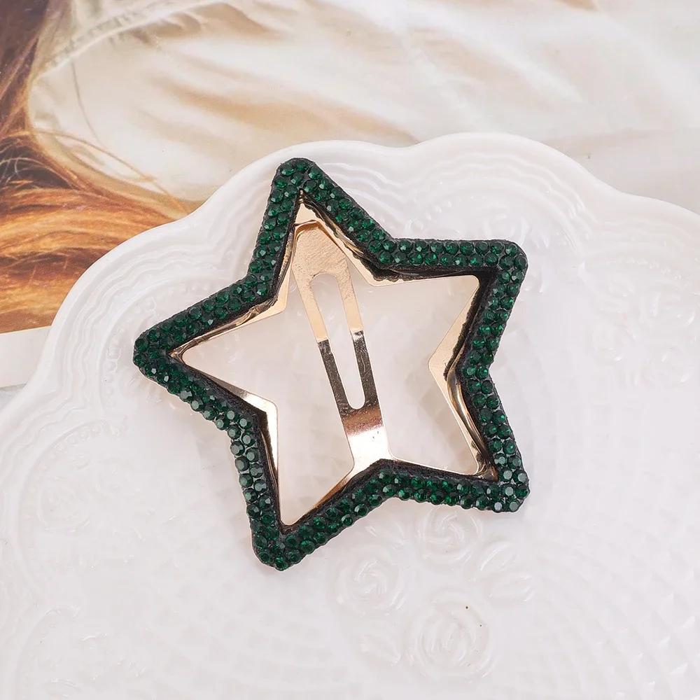 

Звезда Стразы Заколки для волос Новая мода Блестящая звезда Пентаграмма Заколка для волос для девочек и женщин Изысканные шпильки для волос Заколки Аксессуары для волос 1PCS