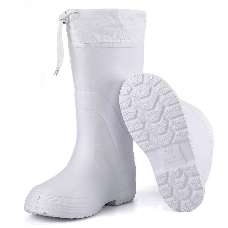 Fashion Men's Rain Boots EVA Non-slip Boots Winter Warm Waterproof Shoes Male Platform Snow Boot Outdoor Fishing Shoes Women Rain Shoes