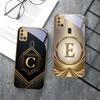 Gorgeous letter gold "R" For Samsung A 31 32 A33 A34 35 14 A15 13 16 25 26 50 52 53 54 55 56 70 71 72 73 Golden glass phone case