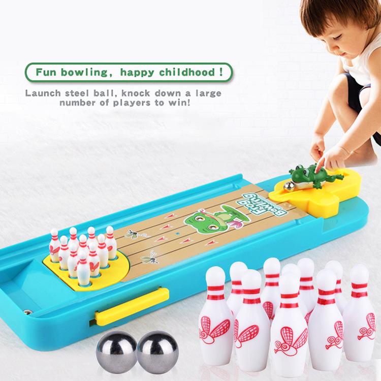 Mini Desktop Bowling Game Toy Funny Indoor Parent-Child Interactive Table Sports Game Toy Bowling Educational Gift For Kids