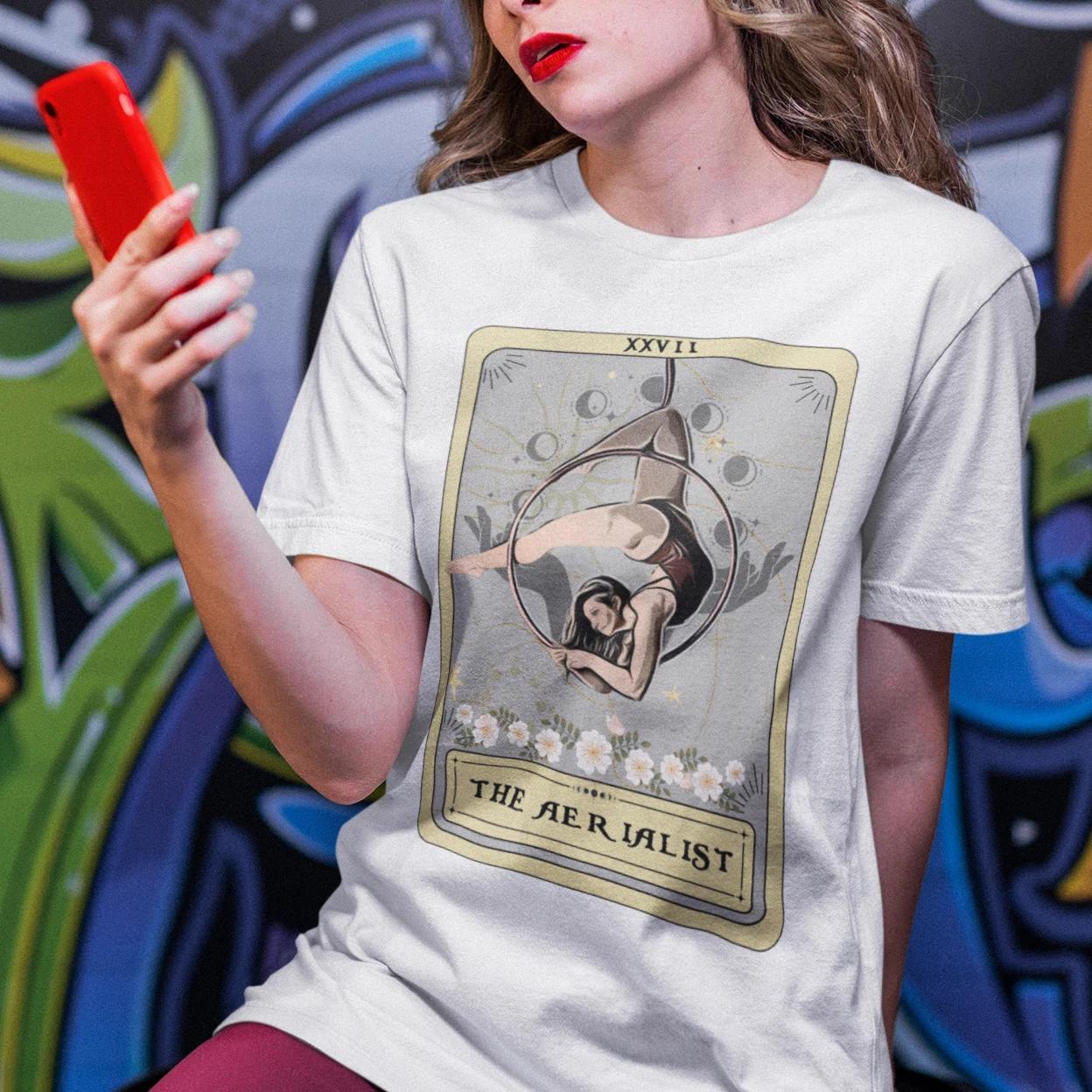 The Aerialist Tarot Card Shirt, Aerialist Hoop T-shirt XL