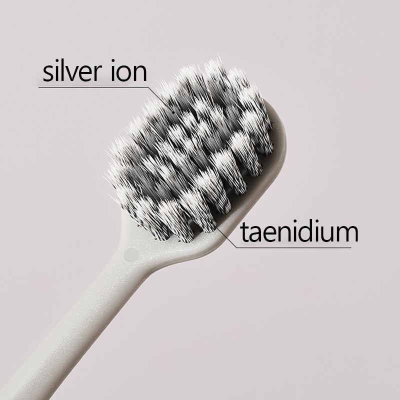 2PCS Random Medium Hard Bristled Adult Home Couple Toothbrush Wide Head Cleaning Toothbrush Man Travel Teeth Oral Care Set