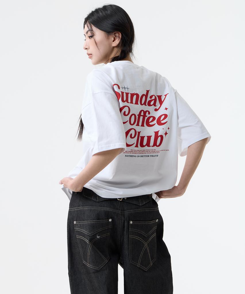 Nasttingijeubeleoldaenmi Coffee Club Tee_White