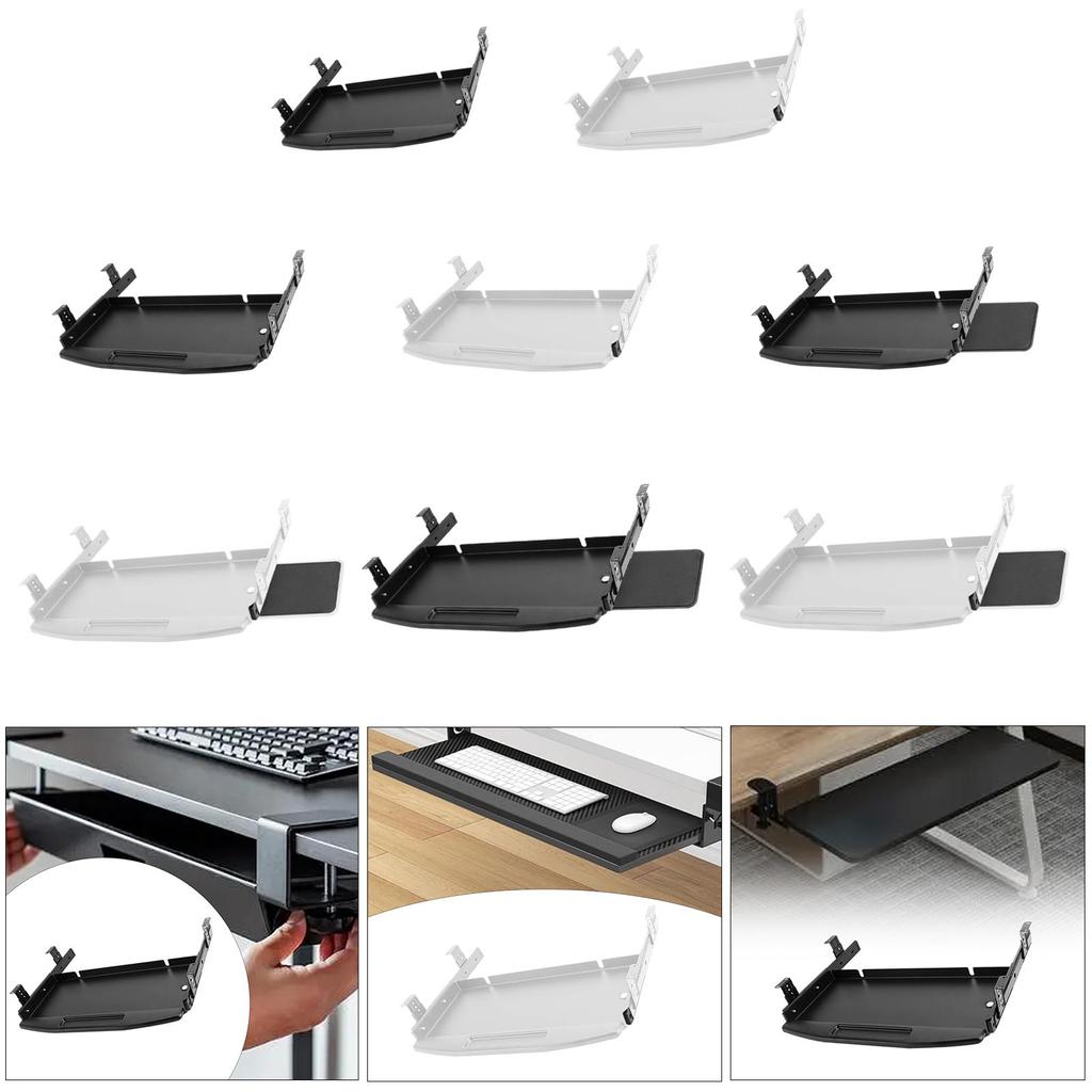 Keyboard Tray Under Desk Sliding Keyboard Drawer Multipurpose Pull Out Computer